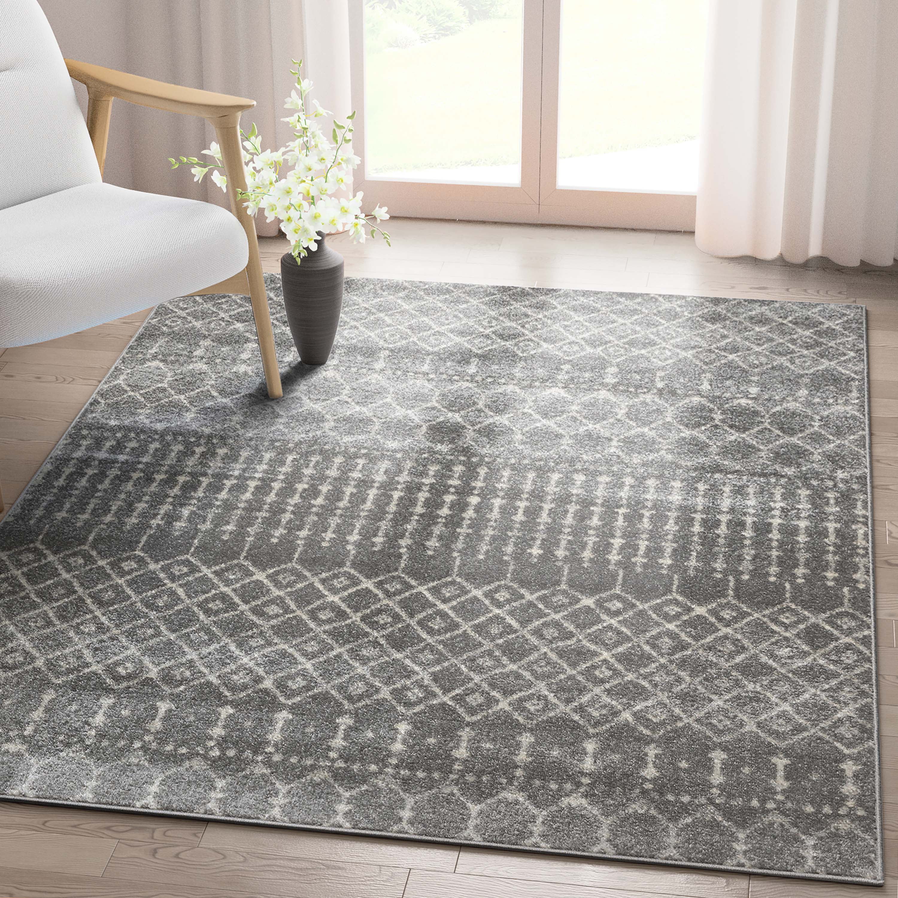 Well Woven Colette Moroccan Trellis Grey 5'3