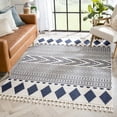 thumbnail image 1 of Well Woven Crocie Dark Blue Tribal Geometric Area Rug, 1 of 8