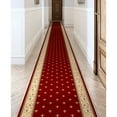 thumbnail image 1 of Well Woven Custom Size Hallway Stair Runner Apollo Fleur De Lis Red (31" x 13' Runner) Rug, 1 of 6