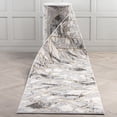 thumbnail image 1 of Well Woven Custom Size Indoor/Outdoor Runner - Choose Your Length - Corbin Grey Retro Triangles Marble Pattern 31 Inches Wide x 11 Feet Long Runner (31" x 11' Runner) Rug, 1 of 5