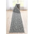 thumbnail image 1 of Well Woven Custom Size Runner - 31" x 19' Runner - Zebra Stripe Black - Animal Print Pattern, 1 of 6