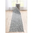 thumbnail image 1 of Well Woven Custom Size Runner - 31" x 80' Runner - Zebra Stripe Grey - Animal Print Pattern, 1 of 6