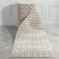 thumbnail image 1 of Well Woven Custom Size Runner - Choose Your Length - Carte Grey Boxes Geometric 31 Inches Wide x 70 Feet Long Runner (31" x 70' Runner) Rug, 1 of 6