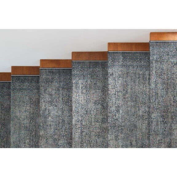 Well Woven Custom Size Runner - Choose Your Length -Juliette Flatweave Oriental Blue 27" x 10' Runner Feet Long Rug