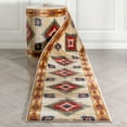 thumbnail image 1 of Well Woven Custom Size Runner - Choose Your Length - Lizette Ivory Southwestern Medallion 27 Inches Wide x 11 Feet Long Runner (27" x 11' Runner) Rug, 1 of 5