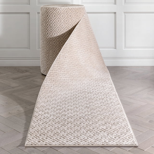 Well Woven Custom Size Runner - Choose Your Length - Piano Beige Tribal ...