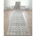 thumbnail image 1 of Well Woven Custom Size Runner - Choose Your Length - Transitete Grey Nordic Tribal 27 Inches Wide x 18 Feet Long Runner (27" x 18' Runner) Rug, 1 of 5