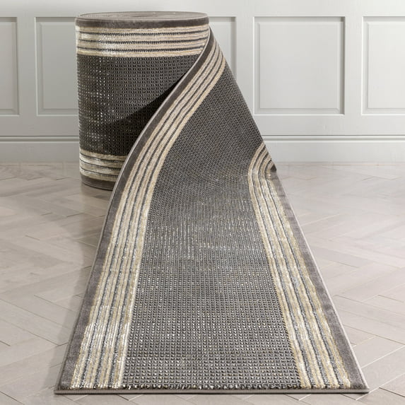 Well Woven Custom Size Runner - Choose Your Length - Whelon Grey ...