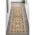 thumbnail image 1 of Well Woven Darya Ivory Modern Sarouk Area Rug Updated Traditional Persian Style 2x7 (2'3" x 7'3"), 1 of 6