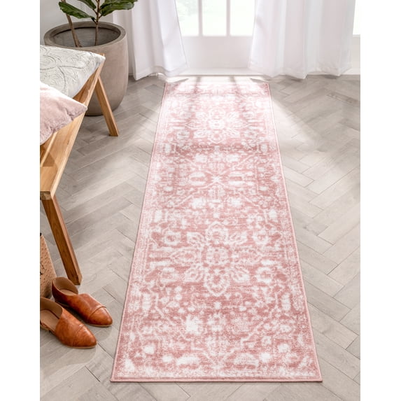 Well Woven Della Blush Vintage Medallion Runner Rug, 2' x 7'