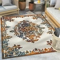 thumbnail image 1 of Well Woven Dorado Arid Modern Floral Ivory Indoor/ Outdoor High-Low Pile 2'3" x 7'3" Runner Rug, 1 of 8