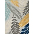thumbnail image 1 of Well Woven Dorado Mariah Modern Floral Beige Indoor/Outdoor High-Low Pile 2'3" x 7'3" Runner Rug, 1 of 6