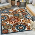 thumbnail image 1 of Well Woven Seri Blue Floral Indoor/Outdoor High-Low Pile Area Rug 7'10" x 9'10", 1 of 8