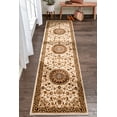 thumbnail image 1 of Delos Ivory Traditional Oriental Medallion Floral Runner Rug 3x10 (2'7" x 9'10"), 1 of 3