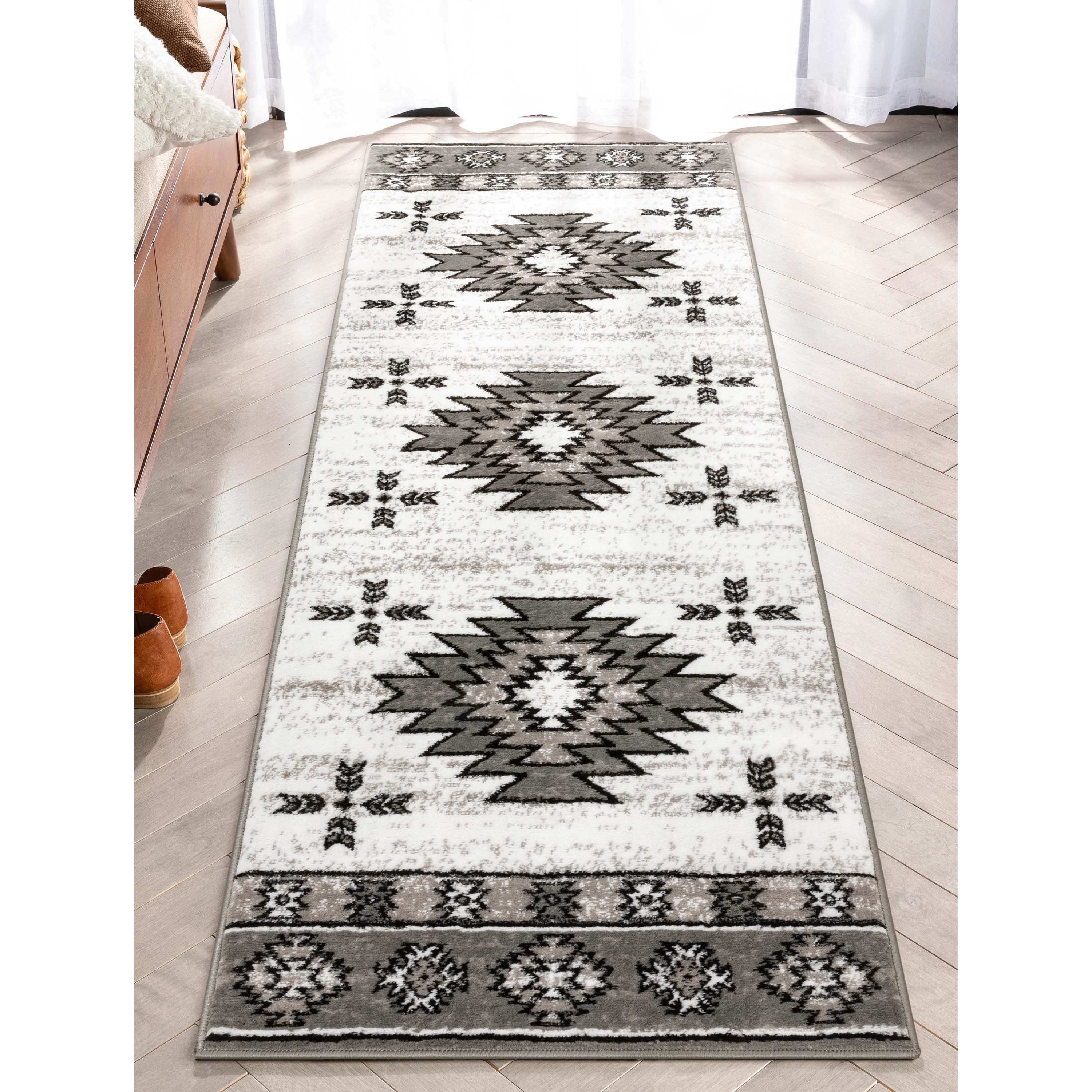 Well Woven Dulcet Rodrigo Moroccan Medallion Grey 2'3" x 7'3" Runner Rug