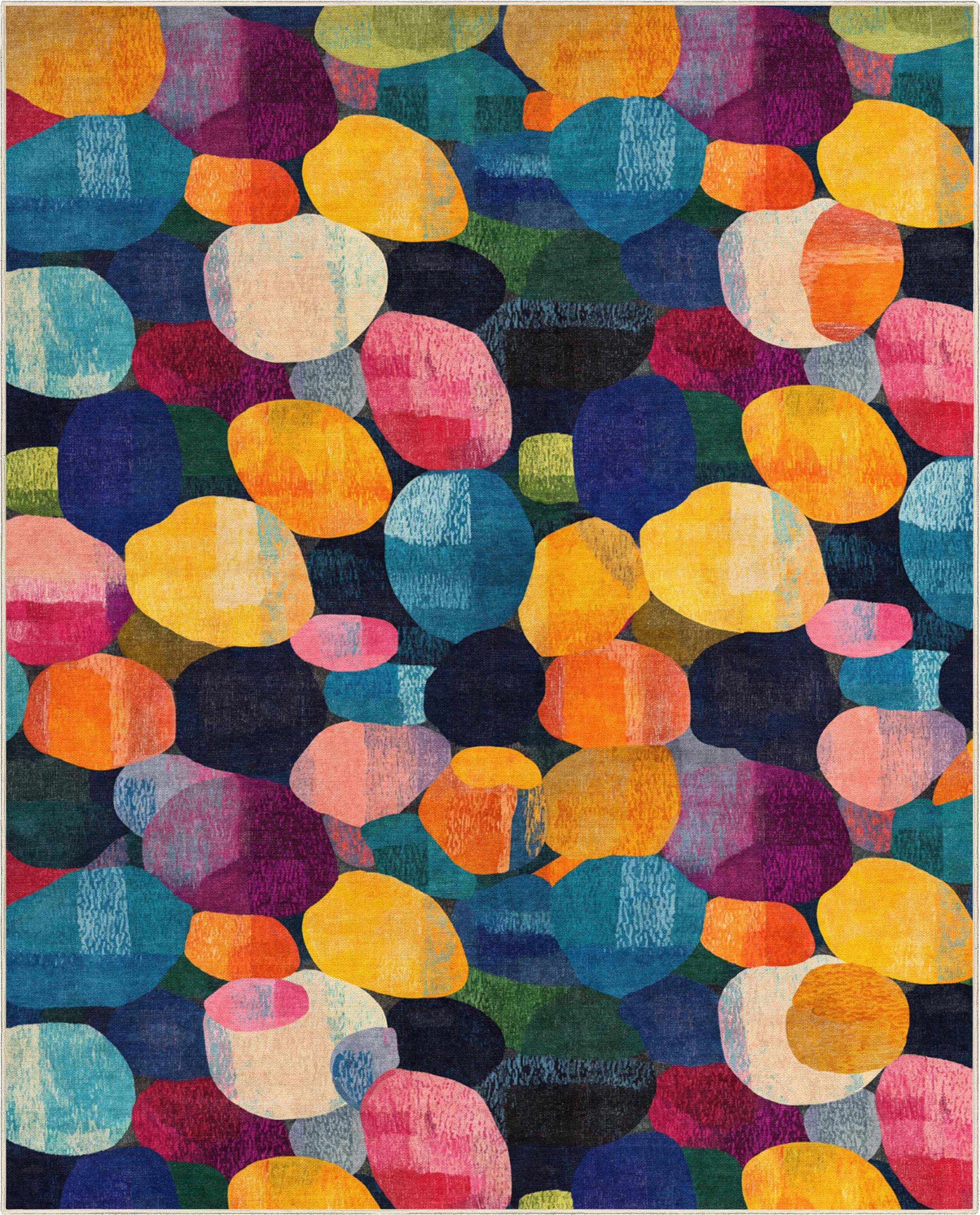 Well Woven Eclat 7'7" x 9'10" Rug – Vibrant Multicolor, Stain-Resistant & Easy to Clean