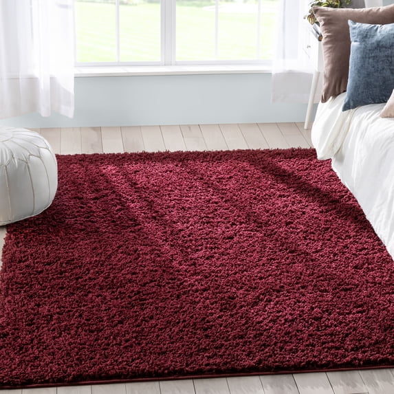 Well Woven Elle Basics Area Rug, 3.92' x 5.25', Soft Fluffy Shag Pile, Easy To Clean, Rug That Any Home Can Afford And They Look Good Everywhere