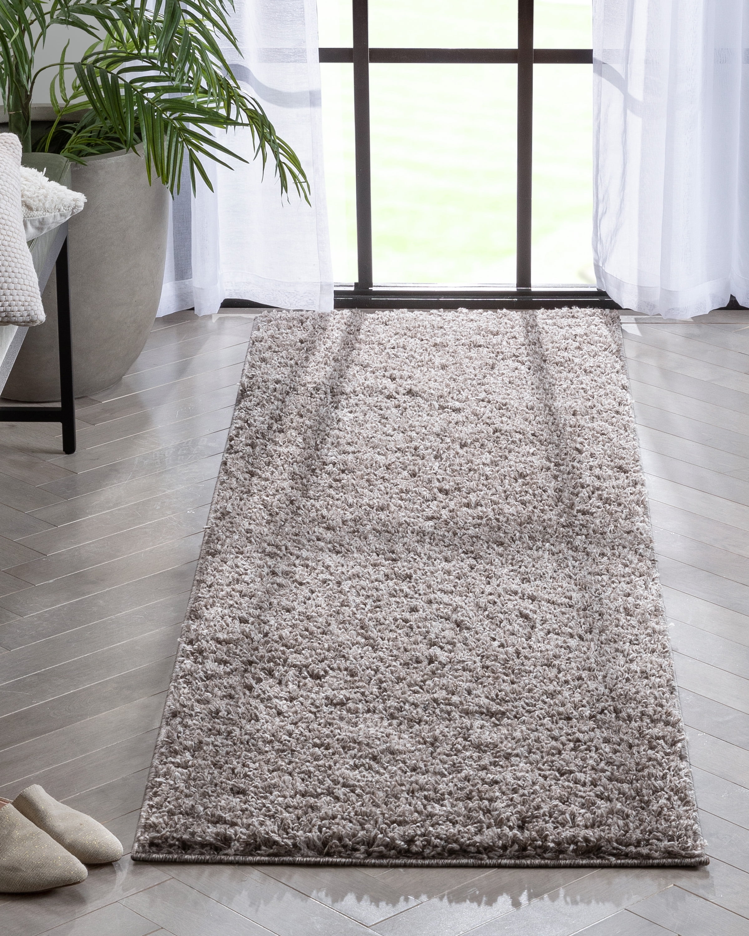 Well Woven Elle Basics Emerson Modern Textured Beige / Grey 2'3" x 7'3" Runner Rug