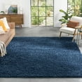 thumbnail image 1 of Well Woven Elle Basics | Emerson Shag Dark Blue | Textured Area Rug 5x7 (5'3" x 7'3"), 1 of 8