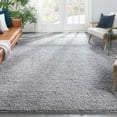 thumbnail image 1 of Well Woven Elle Basics | Emerson Shag Grey | Textured Area Rug 3x5 (3'11" x 5'3"), 1 of 8
