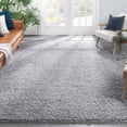 thumbnail image 1 of Well Woven Elle Basics | Emerson Shag Grey | Textured Area Rug 6x9 (6'7" x 9'6"), 1 of 9