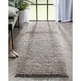thumbnail image 1 of Well Woven Elle Basics | Emerson Shag Taupe | Textured Runner Rug 3x10 (2'7" x 9'6"), 1 of 8
