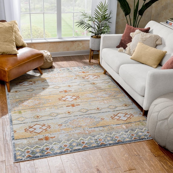 Well Woven Elu Cream Vintage Panel Pattern Area Rug 3x5 (3'11" x 5'3")