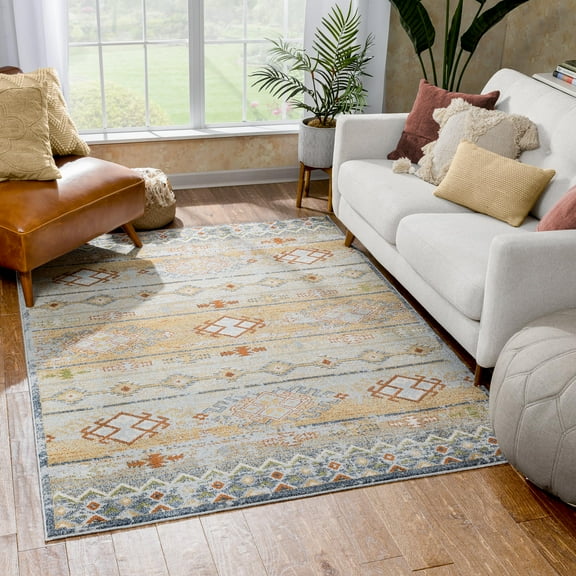 Well Woven Elu Cream Vintage Panel Pattern Area Rug 3x5 (3'11" x 5'3")