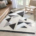 thumbnail image 1 of Well Woven Eterena Grey Tribal Triangles Abstract Geometric Pattern Area Rug 5x7 (5'3" x 7'3"), 1 of 8