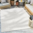 thumbnail image 1 of Well Woven Fallon Arwen Modern Tribal Grey 7'10" x 9'10" Hi-Lo Indoor/Outdoor Area Rug, 1 of 1