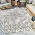 thumbnail image 1 of Well Woven Fallon Ludo Modern Tribal Grey 2'7" x 9'10" Runner Hi-Lo Indoor/Outdoor Rug, 1 of 7