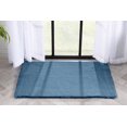thumbnail image 1 of Well Woven | Faux Rabbit Fur Shag Dark Blue | Super Soft | Mat Area Rug 2x3 (2' x 3'), 1 of 8