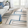 thumbnail image 1 of Well Woven Fiora Blue Modern Geometric Stripes & Boxes Pattern Area Rug, 1 of 8