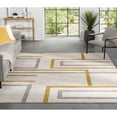 thumbnail image 1 of Well Woven Fiora Gold Modern Geometric Stripes & Boxes Pattern 7'10" x 9'10" Area Rug, 1 of 9