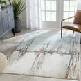 thumbnail image 1 of Well Woven Gela Abstract Paintsplash Light Blue Distressed 5'3" x 7'3 Area Rug, 1 of 8