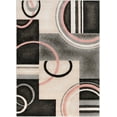 thumbnail image 1 of Well Woven Good Vibes Belle Modern Geometric Blush 5'3" x 7'3" Area Rug, 1 of 8