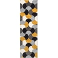 thumbnail image 1 of Well Woven Good Vibes Helena Modern Geometric Gold 2'7" x 7'3" Runner Rug, 1 of 8