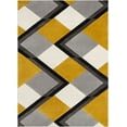 thumbnail image 1 of Well Woven Good Vibes Nora Modern Geometric Gold 5'3" x 7'3" Area Rug, 1 of 8