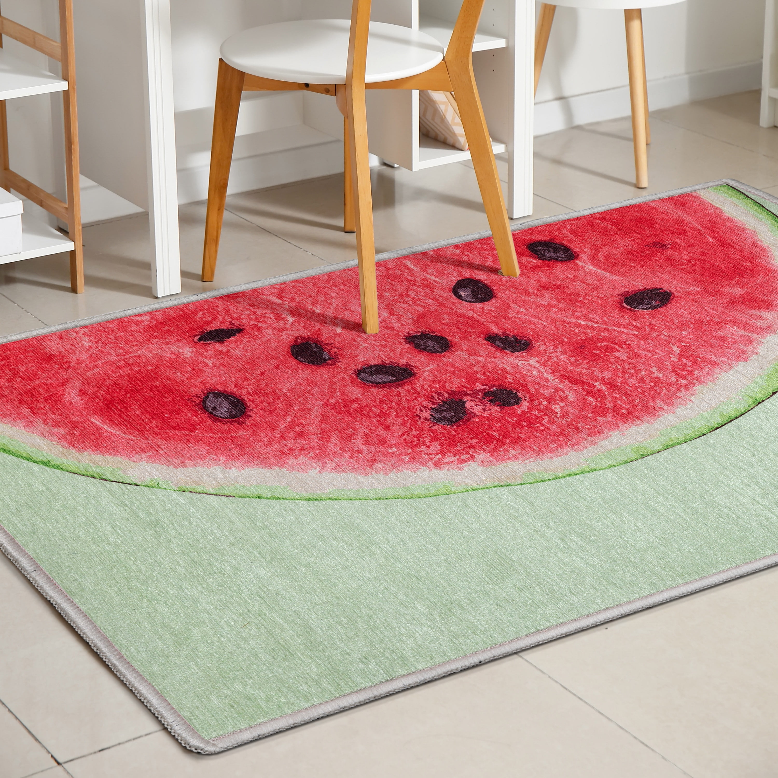 Well Woven Half Watermelon 3'3