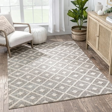 Well Woven Harlow Ailey Moroccan Lattice Trellis Ivory 5'3" x 7'3" Area Rug