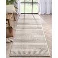 thumbnail image 1 of Well Woven Harlow Briar Contemporary Geometric Abstract Beige 2'7" x 9'10" Runner Rug, 1 of 8