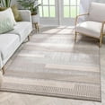 thumbnail image 1 of Well Woven Harlow Briar Contemporary Geometric Abstract Beige 5'3" x 7'3" Area Rug, 1 of 7