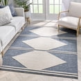 thumbnail image 1 of Well Woven Harlow Evie Tribal Diamond Medallion Blue 5'3" x 7'3" Area Rug, 1 of 7