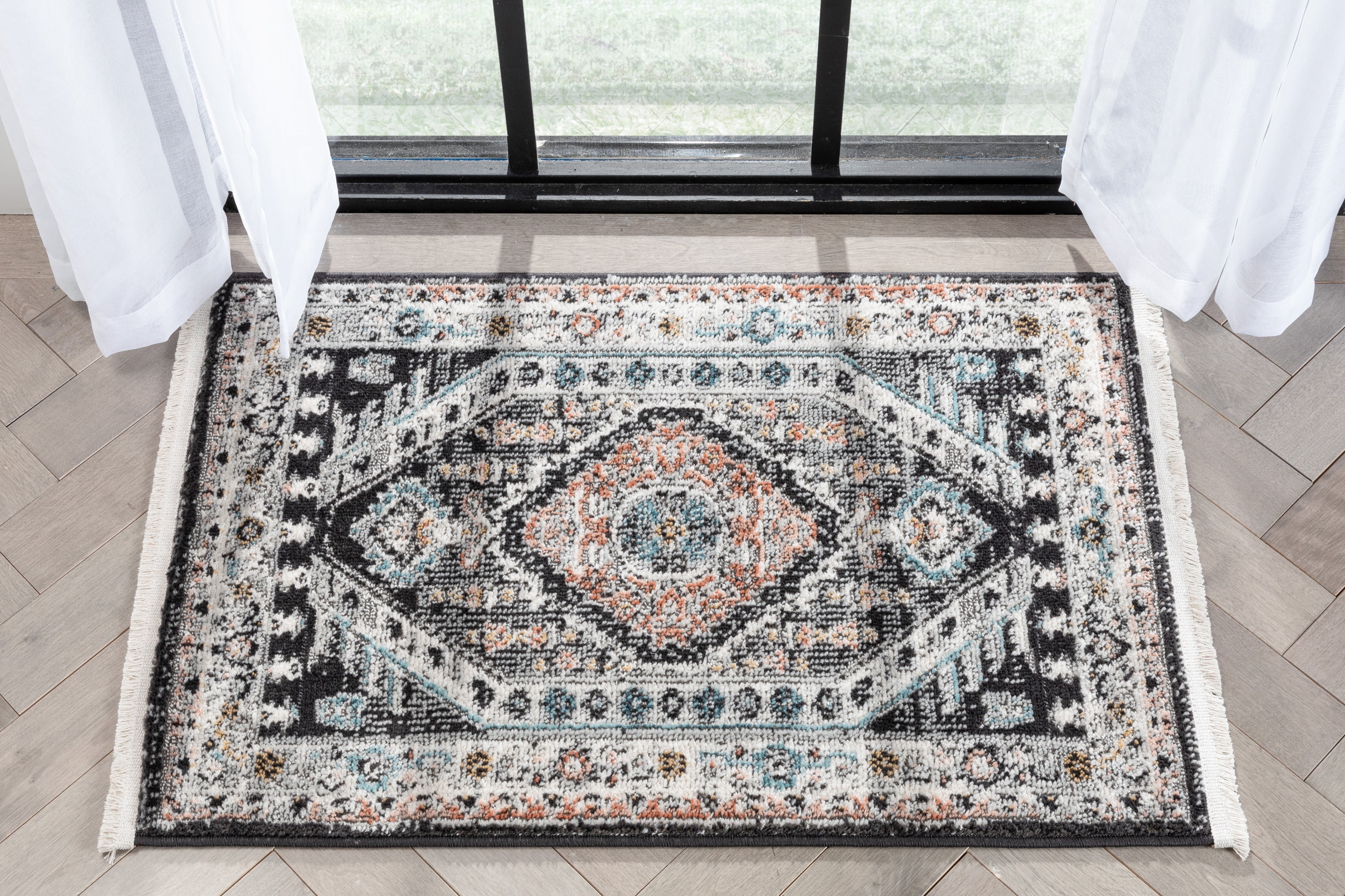 Well Woven Indira Julita Vintage Bohemian Tribal Black 2' x 3