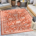 thumbnail image 1 of Well Woven Indoor/Outdoor Area Rug 5'3" x 7'3" Delphi Orange Persian Oriental, 1 of 7