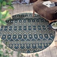 thumbnail image 1 of Well Woven Indoor/Outdoor Roung Rug 3'11" Nors Blue Nordic Lattice, 1 of 7