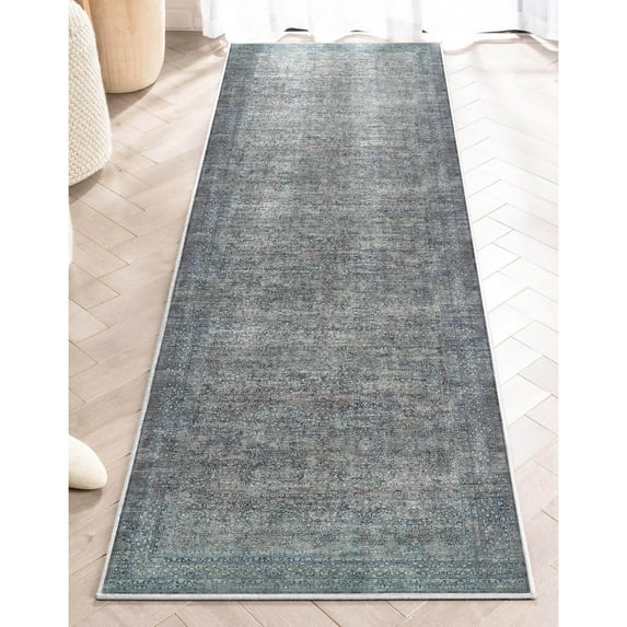 Well Woven Juliette Flatweave Persian Oriental 2'3" x 7'3" Runner Rug Blue