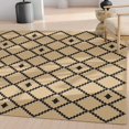 thumbnail image 1 of Well Woven Jute Akita Modern Moroccan Flat-Weave Black 5' x 7' Area Rug, 1 of 7