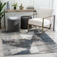 thumbnail image 1 of Well Woven Kaye Grey Blue Abstract Triangle Boxes Modern Area Rug 8x10 (7'10" x 9'10"), 1 of 7