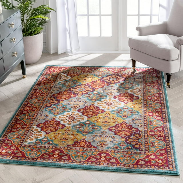 Well Woven Kensington Oriental Modern Area Rugs, Multicolor